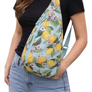 Vera Bradley Lemon Grove Sling Backpack Lighten Up Essential Crossbody NWT